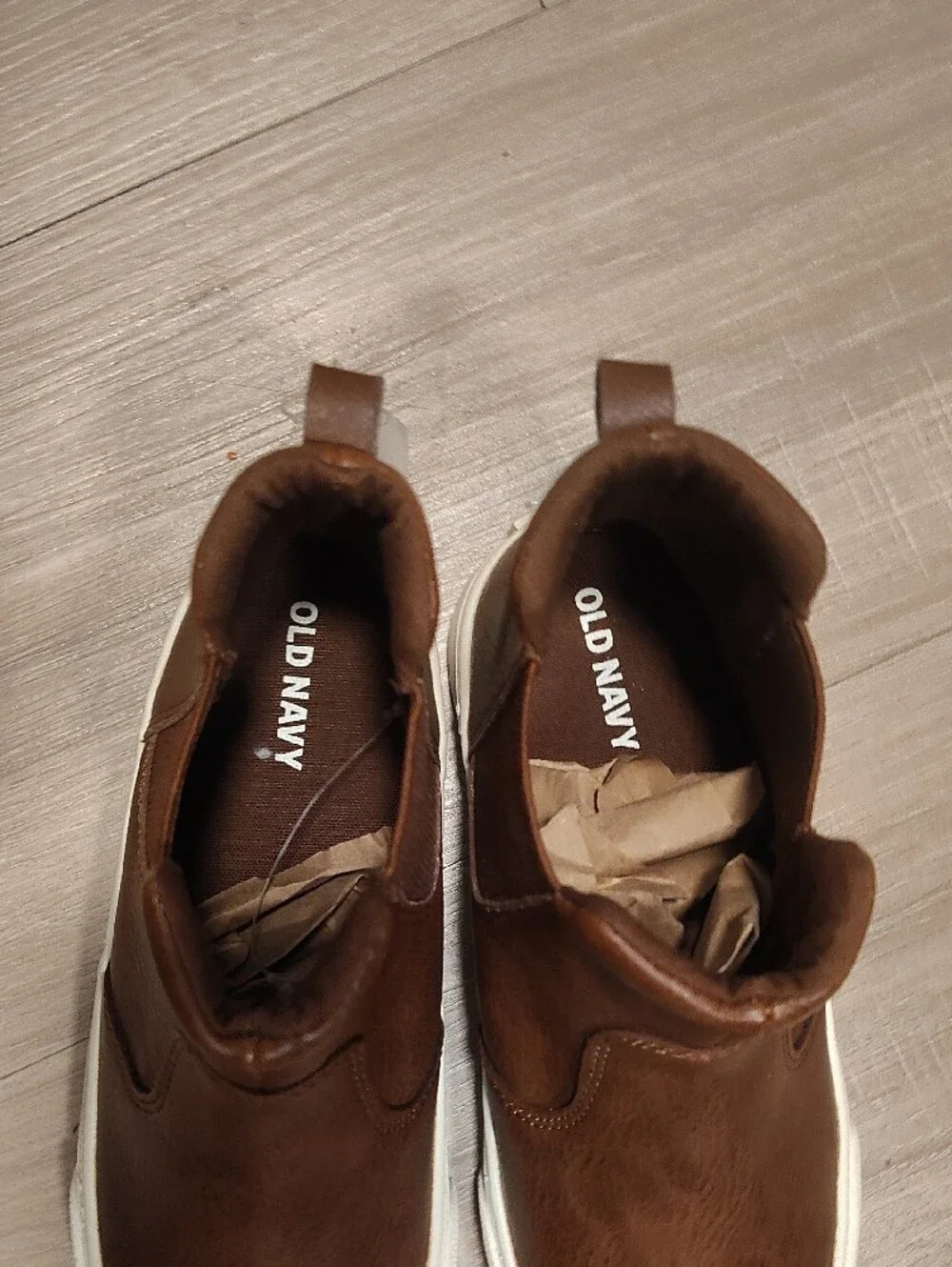 Old Navy Brown Chelsea-Style Kids Sneakers